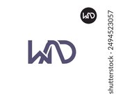 WAD Logo Letter Monogram Design