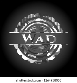 Wad on grey camouflage pattern