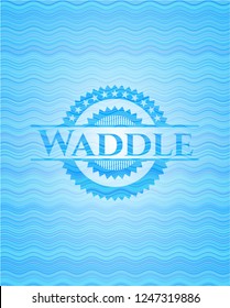 Waddle water wave emblem.