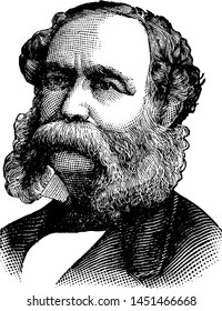 Wade Hampton, Vintage Engraved Illustration