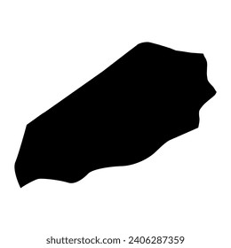 Wadi al Hayaa district map, administrative division of Libya. Vector illustration.