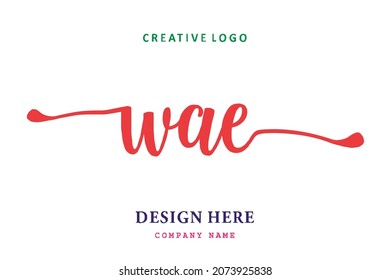 WAE lettering logo is simple, easy to understand and authoritative