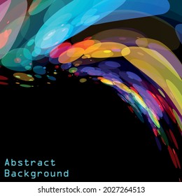 Wafe Circle full gradient colour background light
