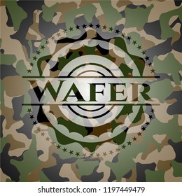 Wafer camouflage emblem