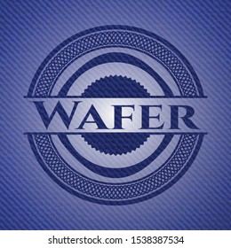 Wafer denim background. Vector Illustration. Detailed.