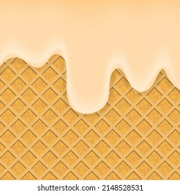 Crema de barniz y nata flotante,imagen vectorial