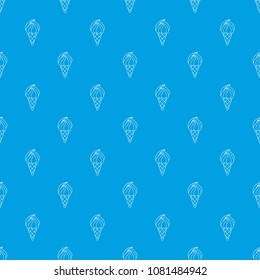 Wafer ice cream pattern vector seamless blue repeat for any use