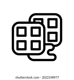 gráfico vectorial de ilustración de icono de wafer