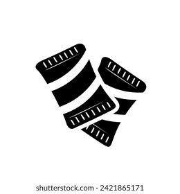 wafer mini pillow icon. vector eps 10