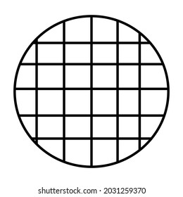 Wafer Outline bold Vector Icon which can be easily modified or Edited 