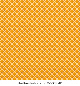 Wafer realistic seamless background. Texture waffles. Pattern dessert of sweet and delicious food. Vector illustration