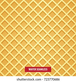 Wafer seamless background vector illustration