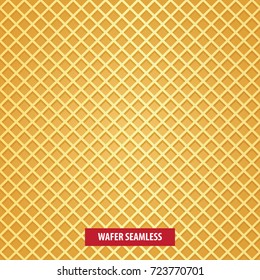 Wafer seamless background vector illustration
