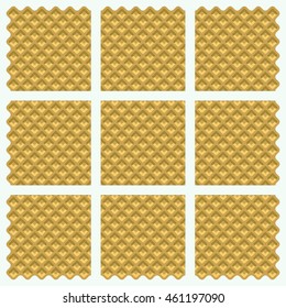 Wafer seamless texture pattern