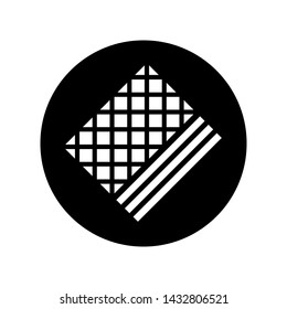 Wafer vector icon, food and beverage logo design illustration.
