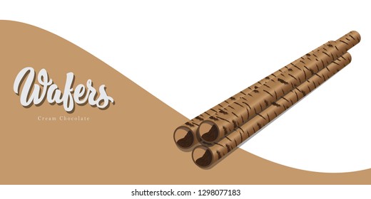 wafers chocolate design