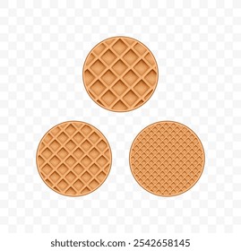Waffeleffekt Dekoration Kreisform
