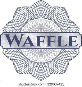 Waffle abstract linear rosette