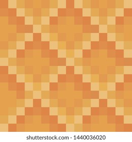 Waffle abstract pattern texture food tiles pixel art style background. Game design. Isolated vector 8-bit illustration.