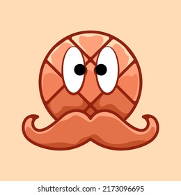 waffle bread logo design mascot