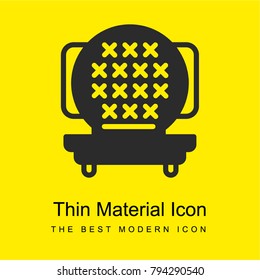 Waffle bright yellow material minimal icon or logo design