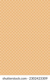 Waffle cone background. It can be used to sweet food or dessert background. 