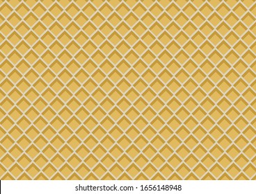 Waffle cone  Background .Ice-Cream Effect Background.vector