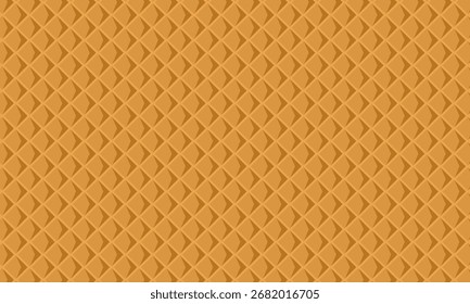 Waffle Cone Seamless Vector Pattern. Perfect for ice cream themes, dessert backgrounds, packaging, wrapping paper