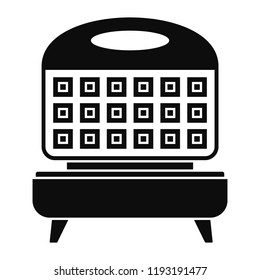 Waffle cooker icon. Simple illustration of waffle cooker vector icon for web design isolated on white background