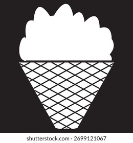 Icono de contorno de rejilla de galletas de waffle. Ilustración de icono mínimo, adecuado para símbolos de postre, gráficos de panadería o diseño de marca de golosinas. EPS10AI.

