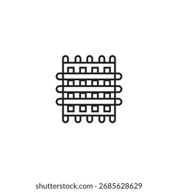 Diseño de elemento de ilustración de icono de cocina de gofres