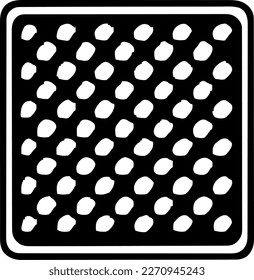 Waffle, food, isolated, vintage drawing, vector illustration, black color