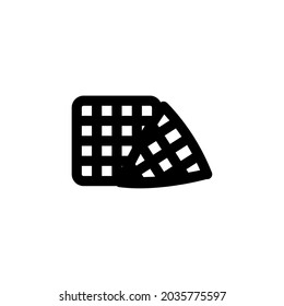 Waffle Food Vegetable Snack Yummy Monoline Symbol Icon Logo for Graphic Design UI UX and Website