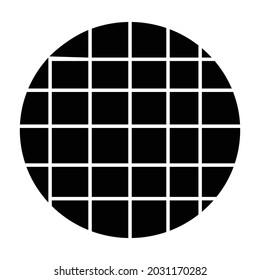 Icono vectorial de estilo de glifo Waffle que puede modificar o editar fácilmente 