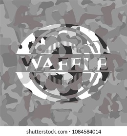 Waffle grey camouflaged emWaffle grey camouflage emblemblem