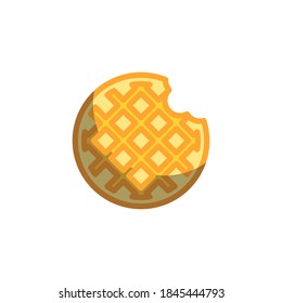 waffle icon of color style vector illustration design