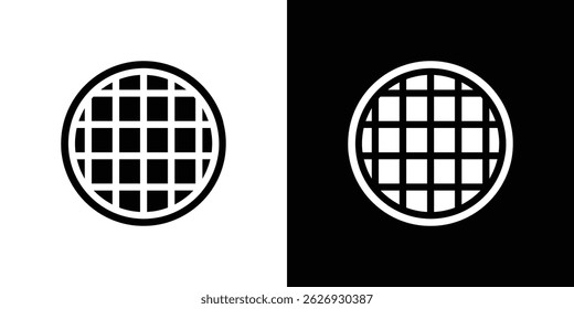 Concepto de icono de waffle, Ilustración vectorial