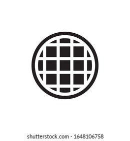 Waffle icon design. Cake symbol isolated. Vector illustration