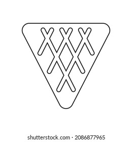 Diseño de icono de Waffle aislado en fondo blanco