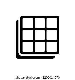 Waffle icon illustration of waffle icon vector for any web design isolated on white background.