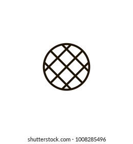 waffle icon. sign design