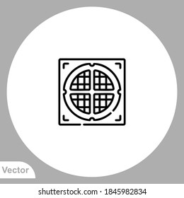 Waffle icon sign vector,Symbol, logo illustration for web and mobile