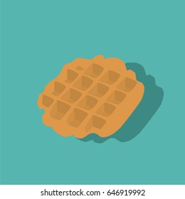 Waffle icon, vector illustration design. Sweets collection.