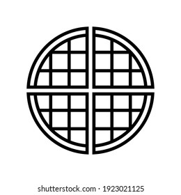 Waffle Icon Vector Illustration. Waffle Symbol