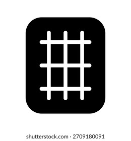 Ilustración de diseño de símbolo de Vector de icono de gofre
