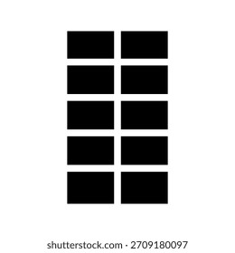 Waffelsymbol, Vektorsymbol, Entwurfsgrafik