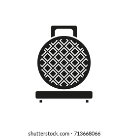 Waffle iron icon, vector illustration.