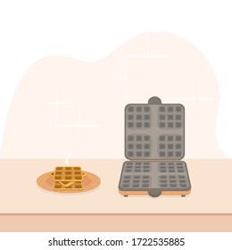 Plancha de hierro de barro vectorial 