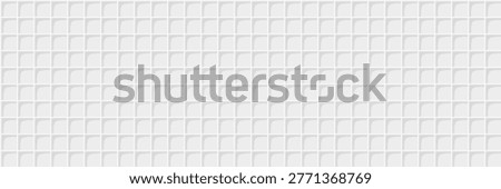 Waffle knit pattern seamless. White fabric towel. Vector textile. Stock photo © 