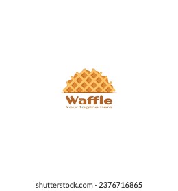 Waffle logo design vector graphics